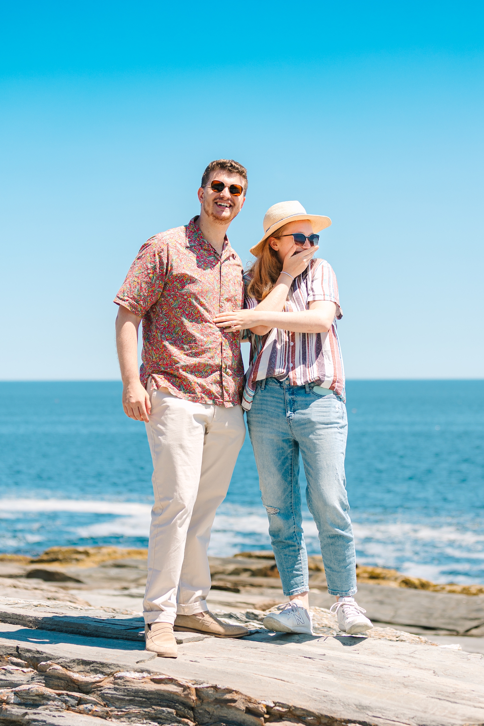 Colorful_Joyful_Maine_New_England_Wedding_Photographer_Two_Lights_State_Park_Sunny_Summer_Proposal